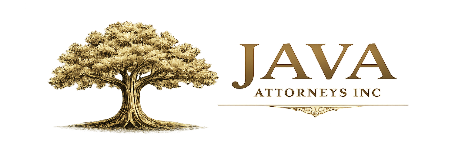 golden oak logo for java attorneys